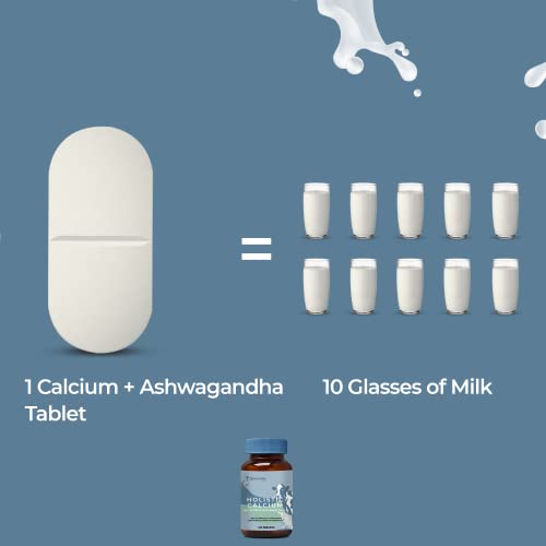 Zeroharm Holistic Calcium Tablets For Women And Men - Milk Based Calcium Supplement With Vitamin D3, K2-7, Magnesium & Phosphorous - Best Joint Support & Bone Strength Supplement (120 Tablets) #TOP3