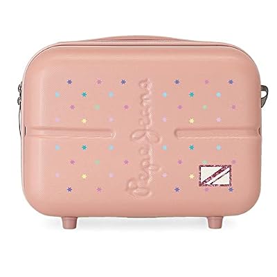 Pepe Jeans Carina Borsa da toilette adattabile con tracolla rosa 29x21x15 cm ABS rigido 9,14 l 2,52 kg