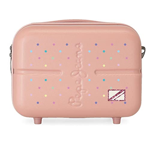 Trousse de toilette rigide Carina rose pour vos week-ends et voyages