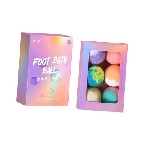 PartyKindom 6Pcs Feet Care Bath Herbal Balls for Soothing Foot Soaks Nourishing Skin Removing Dead Skin for Relaxation and Home