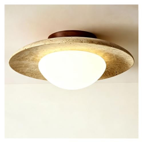 Lámpara de techo moderna de travertino con diseño de lujo interior