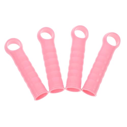 Mobestech 4 Piezas trapeador empuñadura tormenta de Polvo reemplazo de la Cabeza de la fregona el plastico Rosa