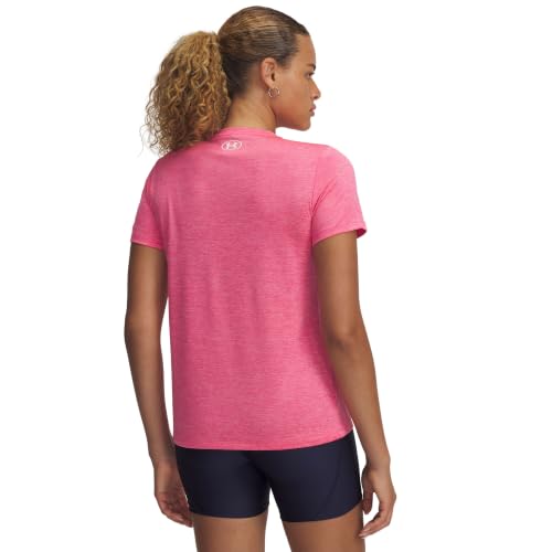Under Armour Women's Tech Twist Short Sleeve Crew, 672 Pink, XL - image 2