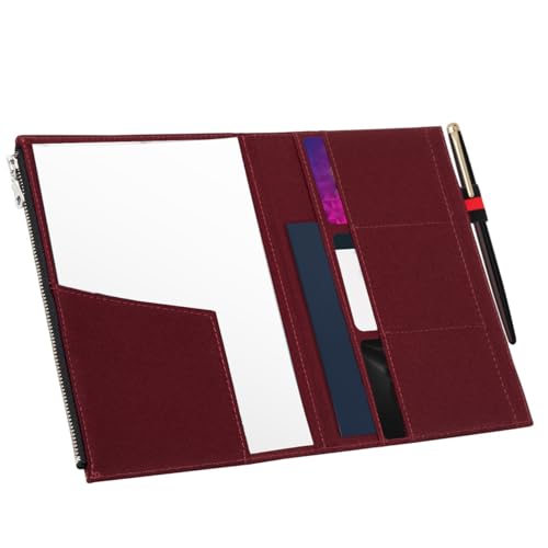 WANDERINGS Zipper Case Card Sleeve Holder Travelers Journal Accessory for Refillable Travel Journals - A5 Size - 5.25 x 8.25 - Durable 100% Cotton Fabric Planner Accessories Case