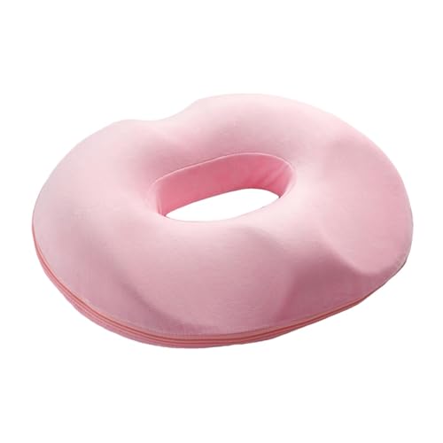 Cojín para donut – Cojín de apoyo para hemorroides | Cómodo cojín de donut para coxis con parte inferior antideslizante para el embarazo después del parto y para aliviar el estrés del estei