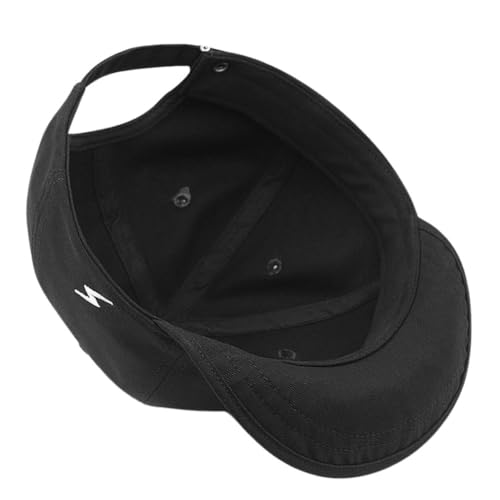 Image of FASHIXD XXL Up-Turn Short Brim Baseball Cap for Men Short Bill Trucker Hat Casual Peaked Cap
