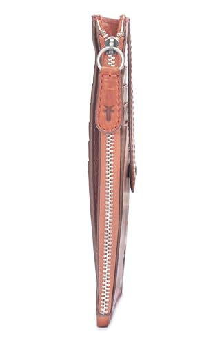Image of Frye Women's Melissa Snap Card Wallet Persimmon One Size