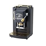 150 Cialde Puronero Cremosa Macchina Caffè Faber PRO Total Deluxe Rifiniture in Ottone a Cialde in Carta Ese 44mm (Nera)
