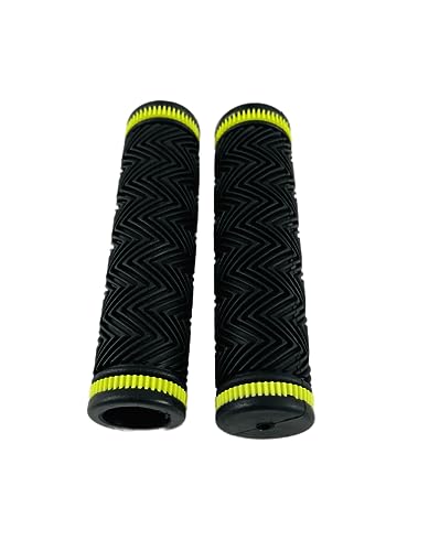 Image of ShreNik Bicycle Handlebar Grip Set Soft Rubber Non Toxic Anti-Slip Standard Size Colored Cycle Handle Grip Length 12.5 cm