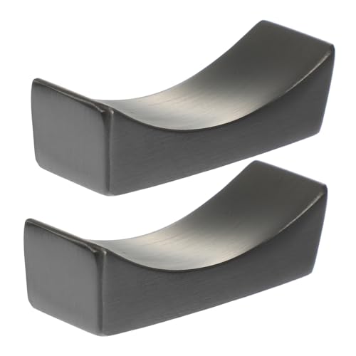 DINHEAROM 2個 ステンレス製箸置き ブラック色 滑らかな表面で耐久性あり 卓上カトラリーホルダー スプーンスタンド兼用 おしゃれでコンパク