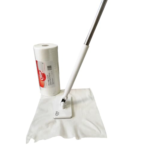 Clim Profesional Pack Mini Mopa Multifunción con Clip + Rollo Gasa Atrapa Polvo 37 Metros. Limpieza de Paredes y Zonas Altas.