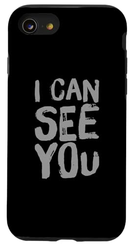 �ʔ������[���A�̃e�L�X�g Funny For People Funny I Can See You �X�}�z�P�[�X iPhone SE (2020) / 7 / 8 �p