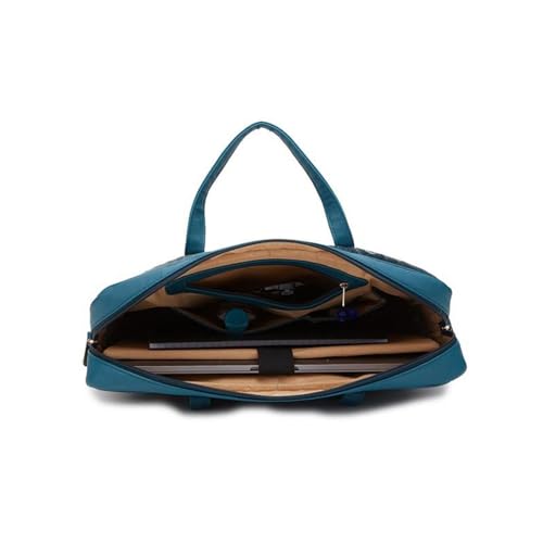 Image of Caprese TRESNA Embroidery Laptop Tote Green Handbag