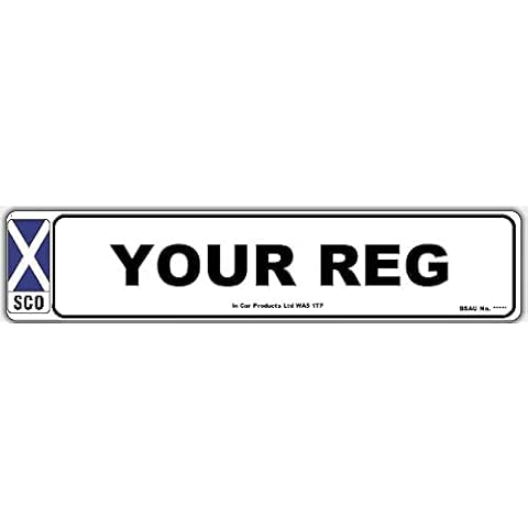 Front Scotland MOT Registration Number Plate Cover