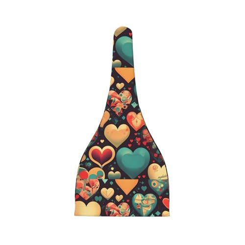 Baby Beanie Colorful Hearts Knotted Hat - Soft, Warm, Comfortable, Headwear for Newborns, 0-6 Months2