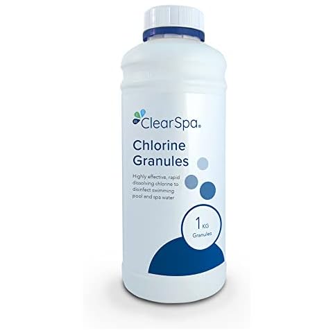 ClearSpa Chlorine Granules 1kg - Suitable for Hot Tub, Spa and Swimming Pool Treatment Cover