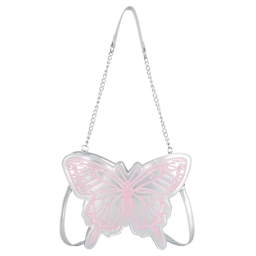 Women Mini Butterfly Shape Chain Strap Cross-body Bag Evening Clutch Handbag