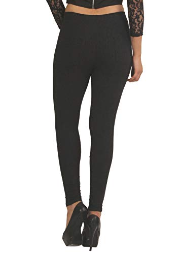 Image of Frenchtrendz Women's Cotton Spandex Jacquard Stretchable Slim Fit Jegging with Back Pockets