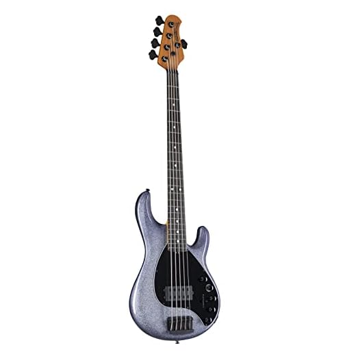 Ernie Ball Music Man DarkRay 5 Bass Guitar - Starry Night with Ebony Fingerboard