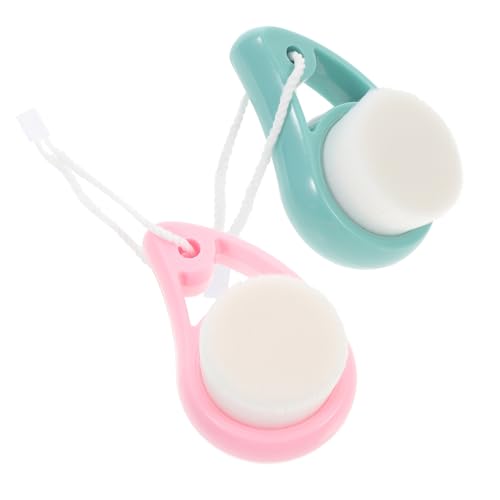 DEARMAMY 2Piezas Exfoliante Suave De Compacto y Portátil Para Limpieza Diaria y Cuidado
