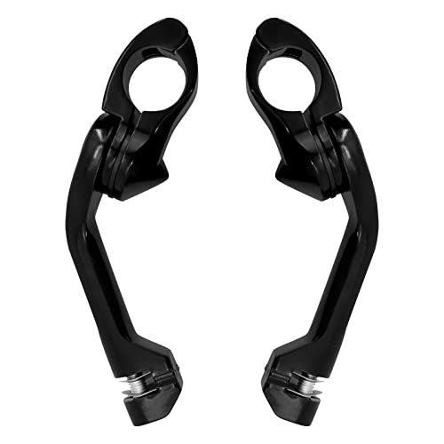 Kit de fixation pour moto 32 mm en acier renforcé noir pour finition custom