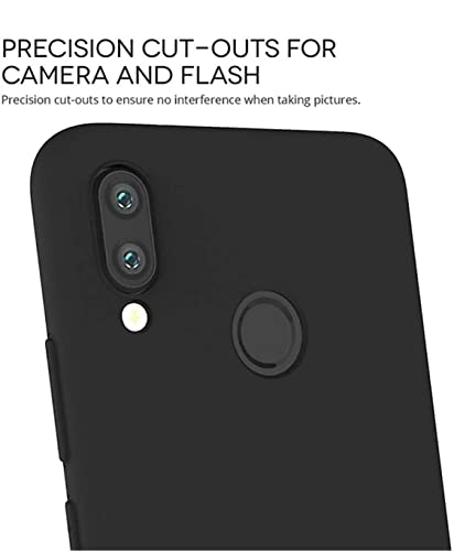 Image of Mobile Back Cover Case for Huawei nova 3i (Silicone Case|CameraProtection|Black SC1510)