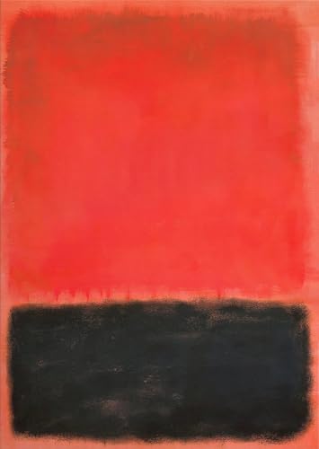 Affiche Mark Rothko peinture sur toile rouge et noir pour illuminer un mur vide