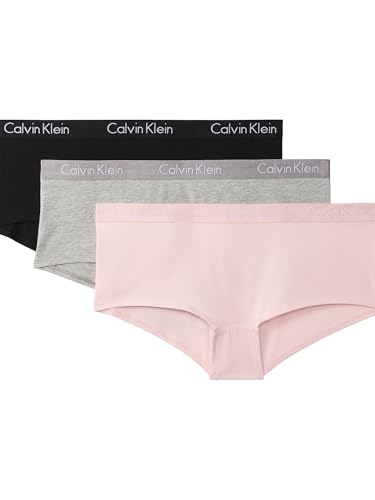 Calvin Klein Motive Cotton Boyshort Panties, 3 Pack