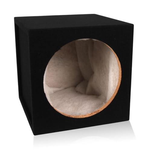 BELVA 12-inch Car Subwoofer Box Sealed 3/4-inch MDF Prelined Polyfil [MDFS12]