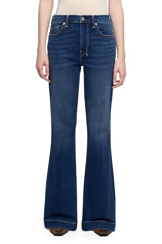 7 for All Mankind Women's Dojo Tailorless in Slim Illusion Jeans, Medium Melrose, 28