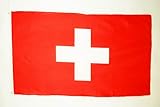 Uso : Interior AZ FLAG Bandera de Suiza 150x90cm - Bandera Suiza 90 x 150 cm poliéster Ligero