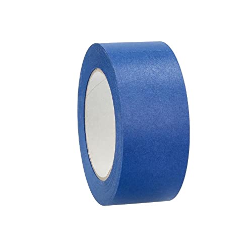 PackagingSuppliesByMail PSBM Blue Painters Tape, 2 Inch x 60 Yards, 6 Pack, Easy Tear Design Blue Tape for Multi-Surface Use [5.7 Mil]
