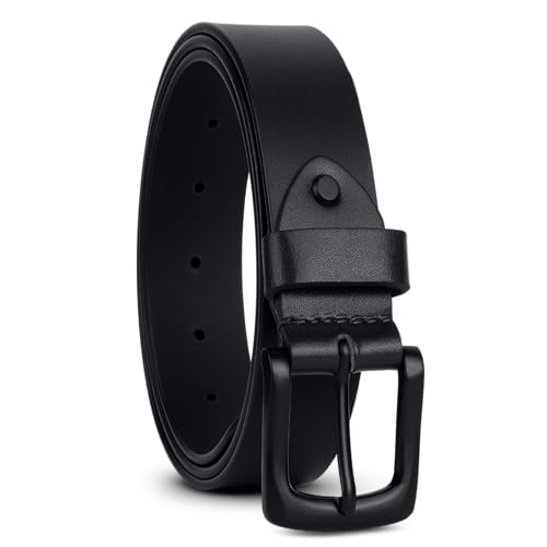 Image of HAMMONDS FLYCATCHER Belt for Men Leather Original - Adjustable Waistband up to 46 Inches Belt for Jeans & Dress Pants - 1.5 inch Width - Zinc Casted Buckle - Formal & Casual Wear - Branded Men Belts