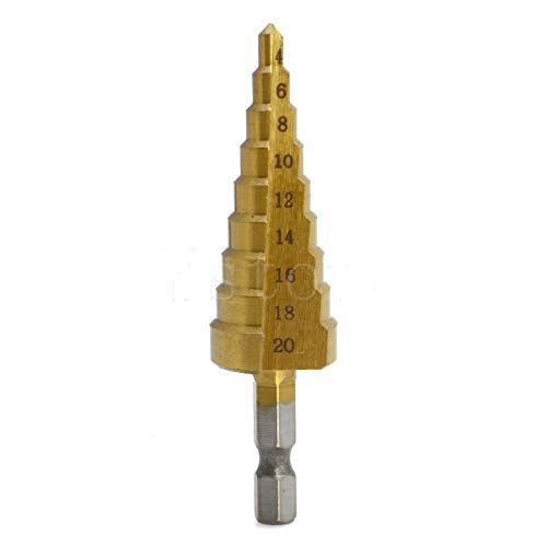 Xinsheinelry HSS Stufenbohrer 4-20mm Titanbeschichtung
