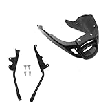 Aileron Moto pour FZ1 pour FAZER 2006 2013 Spoiler Prêt À Installer avec Kit Montage Spoiler Capot Moteur Sabot Moteur Moto(Noir Mat)