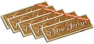6 Pure Hemp Unbleached Brown 1 1/4 Natural Gum Cigarette Rolling Papers Packs (50 Leaves/pack) + Beamer Smoke Sticker. For Legal Smoking Herbs, Rolling Tobacco, Cones, Herbal Mixes, Rollers, Injector