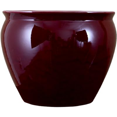 Home Décor Antique Reproductions - 20X20X16in Fishbowl - Oxblood RED (D)