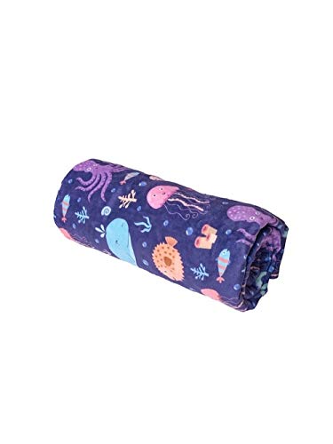 Image of Soft Plush Minky Blanket for Boys & Girls - Double Layer with Dotted Backing, Toddler to Newborn, Shower Gifts (Navy Whale, 30 X 40 inches)