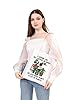 PLITI Book Plant Tote Bag For Women - Book Lover & Plant Enthusiast Canvas Handbag #5