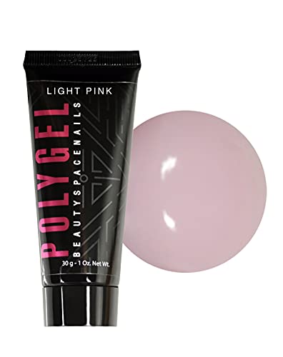 Polygel Light Pink 30 g – Acrylgel in Röhre, kompakte Dichte auch auf 5 Fingern, tropft nicht, verbrennt nicht – Drücken…