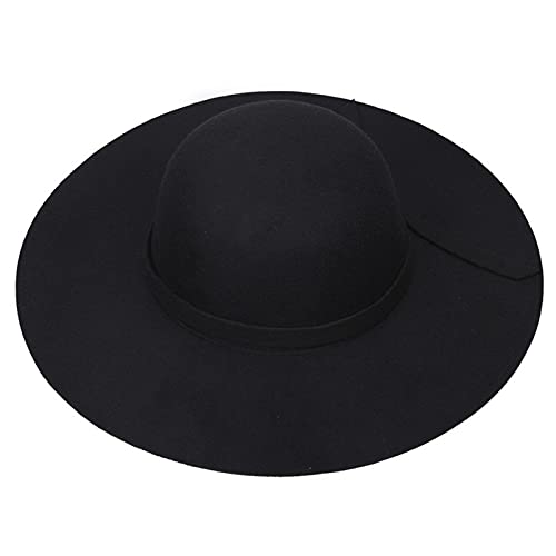 Xiang Ru Vintage Foldable Wide Brim Felt Bowler Fedora Floppy Woo...