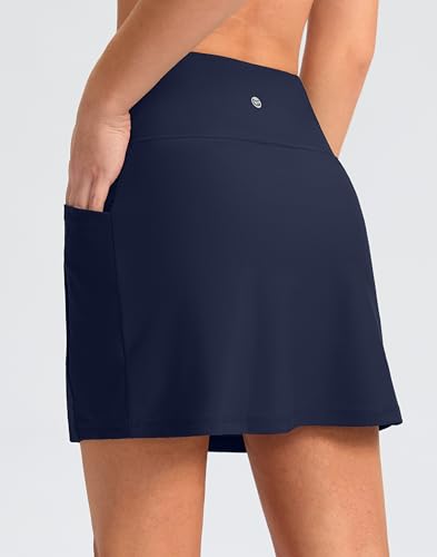 Image of G Gradual Women's 16 inch Swim Skirt with Pockets High Waisted Tummy Control Modest Swimsuit Bathing Suit Bottoms for Women