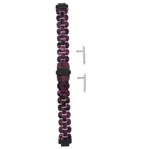 Lurrose Modern Resin Watch Band for HR/Inspire 2 Adjustable Lightweight Strap Versatile Accessory Black