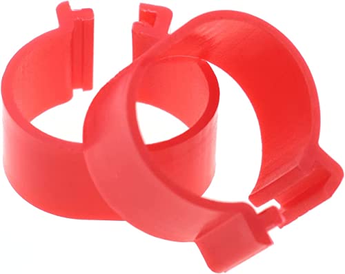 MTQY 50 peças de anel de identificação de galinha 16 mm 5 cores de plástico para aves de capoeira ga