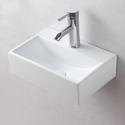 Lavabo rectangular para encimera de 360x245mm mini fregadero de guardarropa 2