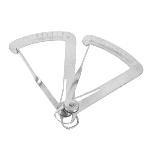 Calibrador OUNONA con medidor triangular de espesor Métrico para joyería herramienta de medición de acero inoxidable