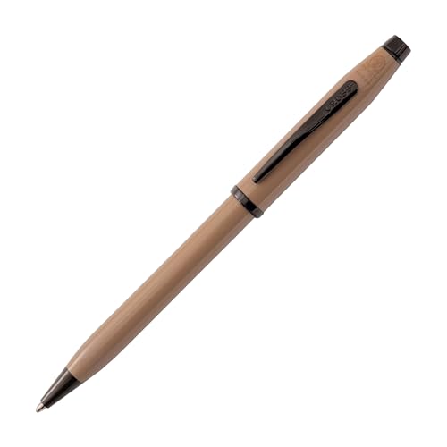 Image of Cross Century II Ballpoint Pen with Black Ink - Earthy Beige /Black PVD with Premium Gift Box