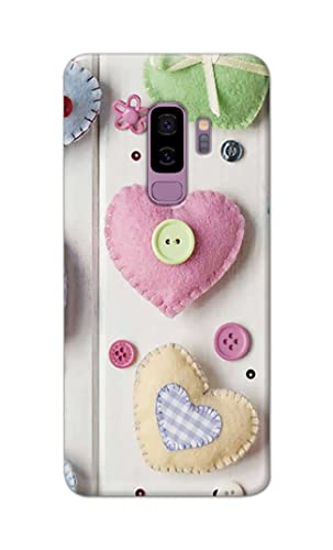 Image of PRINTFIDAA Heart Shape Hard Back Cover for Samsung Galaxy S9 Plus, G965F, G965F /DS, G965U, G965W, G9650 Back Cover -(P6) KAT1010