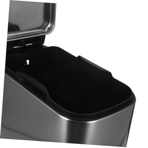 Bote de basura para baño GARVALON con tapa y pedal miniatura 2