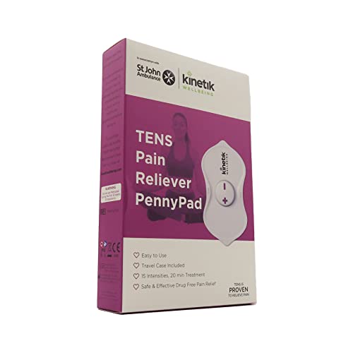 Kinetik Wellbeing Kabellose TENS-Maschine - in Verbindung mit St John Ambulance Cover